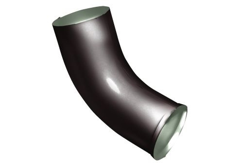 Колено стока GL PE 90 мм RR 32 темно-коричневый — 1