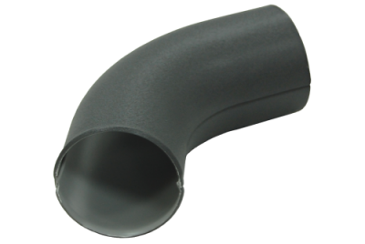 Колено стока GL PE Matt 90 мм RAL 7024 мокрый асфальт