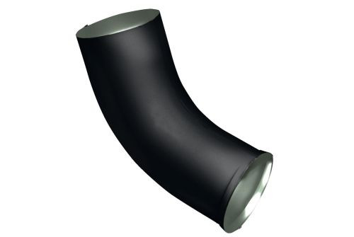 Колено стока GL PE Matt 90 мм RAL 9005 черный — 1