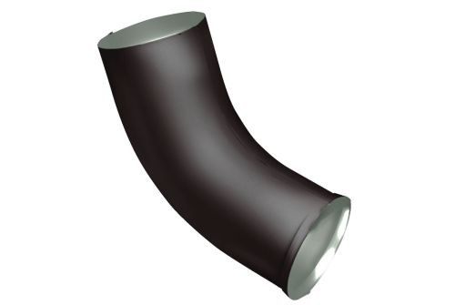 Колено стока GL PE Matt 90 мм RR 32 темно-коричневый — 1