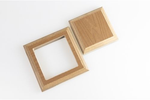 Комплект крышка-юбка для столба ДПК Grand Line 3D 100х100мм Орех — 2