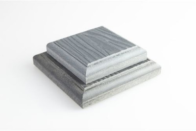 Комплект крышка-юбка для столба ДПК Grand Line 3D 100х100мм Серый