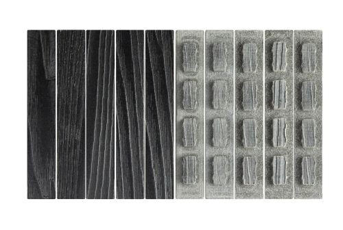 Комплект заглушек для доски ДПК Grand Line 3D Винтаж 150х25мм (упаковка 10шт) Графит — 1