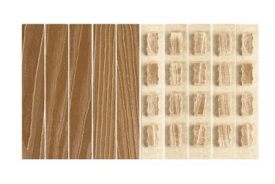 Комплект заглушек для доски ДПК Grand Line 3D Винтаж 150х25мм (упаковка 10шт) Орех