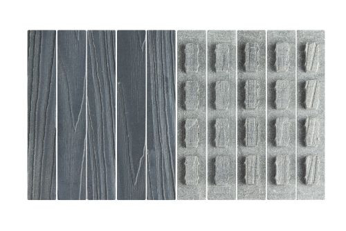 Комплект заглушек для доски ДПК Grand Line 3D Винтаж 150х25мм (упаковка 10шт) Серый — 1