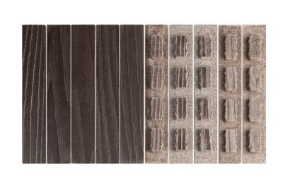 Комплект заглушек для доски ДПК Grand Line 3D Винтаж 150х25мм (упаковка 10шт) Венге