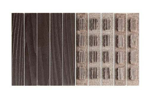 Комплект заглушек для доски ДПК Grand Line 3D Винтаж 150х25мм (упаковка 10шт) Венге — 1