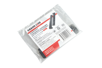 Комплект заглушек для ступени ДПК Grand Line 3D Винтаж 170х25мм (правая+левая) Графит