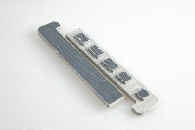 Комплект заглушек для ступени ДПК Grand Line 3D Винтаж 170х25мм (правая+левая) Серый