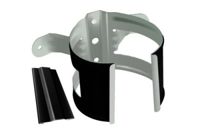 Кронштейн трубы на дерево GL PE 90 мм RAL 9005 черный