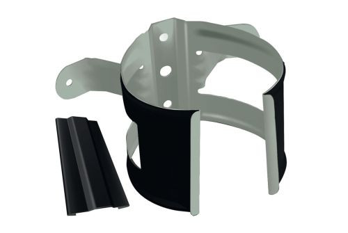 Кронштейн трубы на дерево GL PE Matt 90 мм RAL 9005 черный — 1