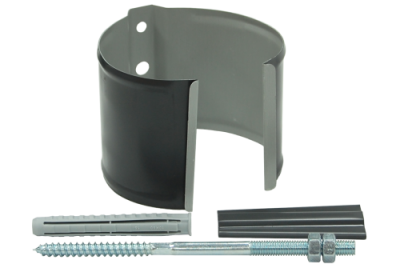 Кронштейн трубы на кирпич GL PE 90 мм RAL 7024 мокрый асфальт