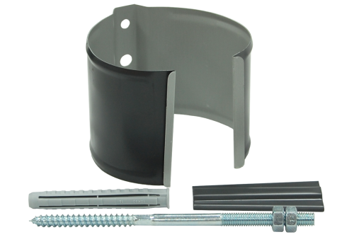 Кронштейн трубы на кирпич GL PE 90 мм RAL 7024 мокрый асфальт — 2