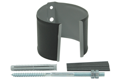 Кронштейн трубы на кирпич GL PE Matt 90 мм RAL 7024 мокрый асфальт