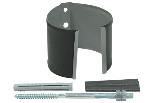 Кронштейн трубы на кирпич GL PE Matt 90 мм RAL 7024 мокрый асфальт — 1