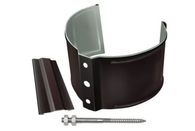 Кронштейн трубы на кирпич GL PE Matt 90 мм RR 32 темно-коричневый