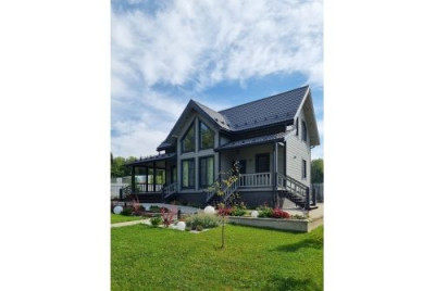 Металлочерепица Классик ("Classic") v01 0,5 Drap RAL 7024 мокрый асфальт