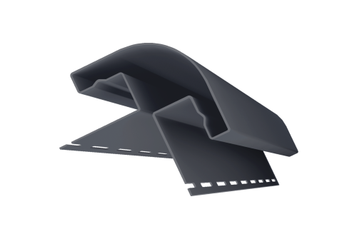 Планка радиусная Grand Line Decor Premium Acryl графит (3,0м) — 1