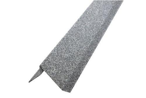 Планка ветровая Grand Line c базальтовой крошкой для мягкой кровли 60х30х90 Фартук S5 серая 1,25м — 1