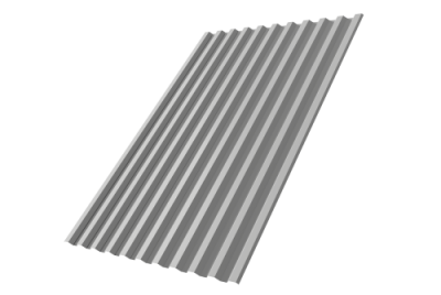 Профнастил С21R 0,45 Drap TX с пленкой RAL 7047 телегрей 4