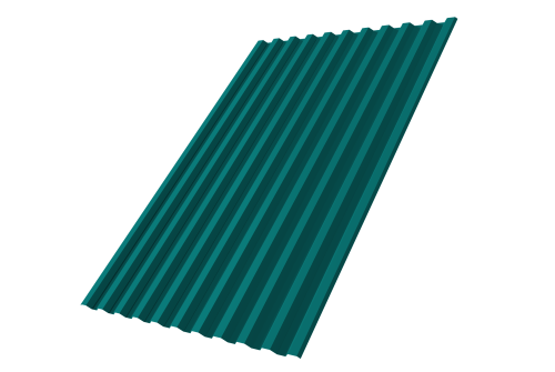 Профнастил С21R 0,45 PE RAL 5021 водная синь — 1