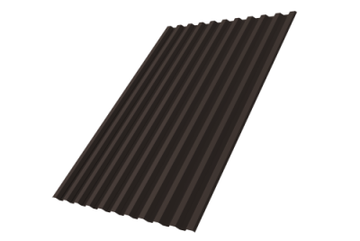 Профнастил С21R 0,5 Satin RR 32 темно-коричневый