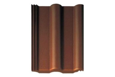 Рядная черепица Braas Франкфуртская темно-коричневый