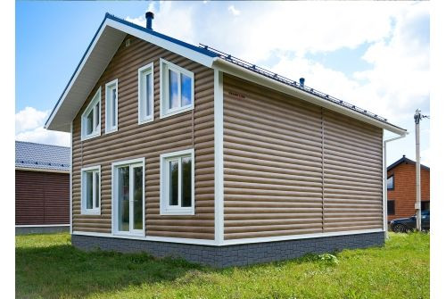 Блок-хаус new Grand Line 0,45 Print Premium Almond Wood Fresh — 2