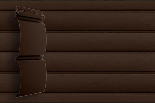 Сайдинг Блок-хаус Grand Line Acryl темный дуб (3,0м) — 1