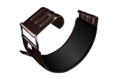 Соединитель желоба GL PE 125 мм RR 32 темно-коричневый