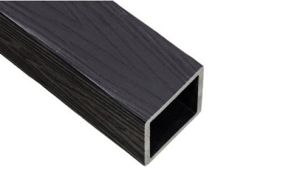 Столб ограждения ДПК Grand Line 3D 100х100мм Графит 1м