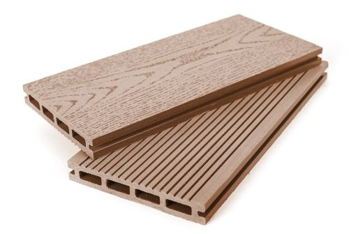 Террасная доска ДПК Grand Line 140мм вельвет и тиснение под дерево Какао 4м (БШТ) — 1