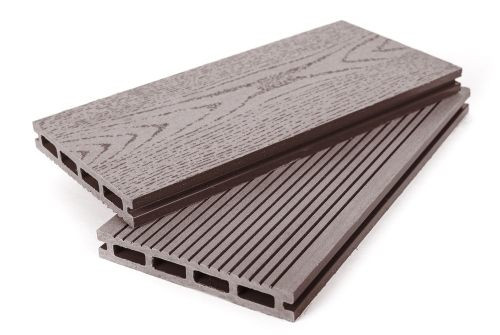 Террасная доска ДПК Grand Line 140мм вельвет и тиснение под дерево Шоколад 4м (БШТ) — 1