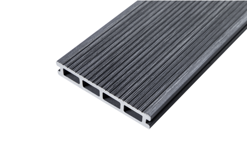 Террасная доска ДПК Grand Line 150х25мм 3D Винтаж Темно-серый 4м — 2