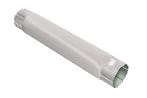 Труба круглая соединительная GL PE 90 мм 1 м RAL 9003 сигнальный белый — 1