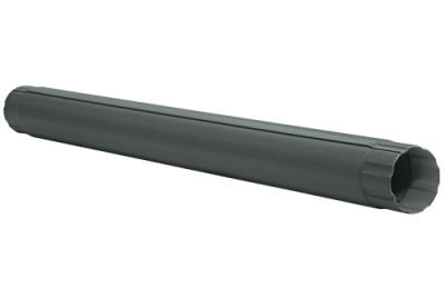 Труба круглая соединительная GL PE Matt 90 мм 1 м RAL 7024 мокрый асфальт