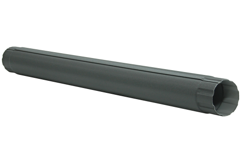 Труба круглая соединительная GL PE Matt 90 мм 1 м RAL 7024 мокрый асфальт — 1