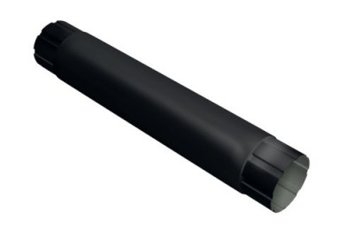 Труба круглая соединительная GL PE Matt 90 мм 1 м RAL 9005 черный