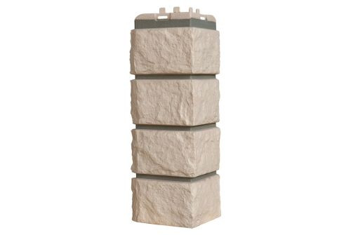 Угол Grand Line Колотый камень Design бежевый со швом RAL 7006 — 1