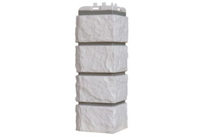 Угол Grand Line Колотый камень Design молочный со швом RAL 7006