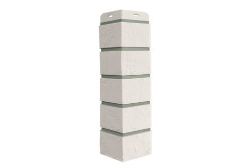 Угол Grand Line Состаренный кирпич Design молочный со швом RAL 7006 — 1