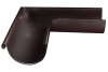 Угол желоба внешний GL PE 90 гр 125 мм RAL 8017 шоколад, миниатюра — 0