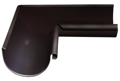 Угол желоба внутренний GL PE 90 гр 125 мм RR 32 темно-коричневый — 1