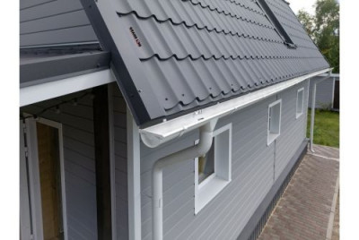 Металлочерепица Классик ("Classic") v01 0,5 Velur X RAL 7024 мокрый асфальт