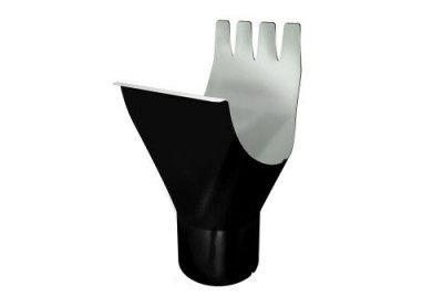 Воронка GL PE 125/90 мм RAL 9005 черный