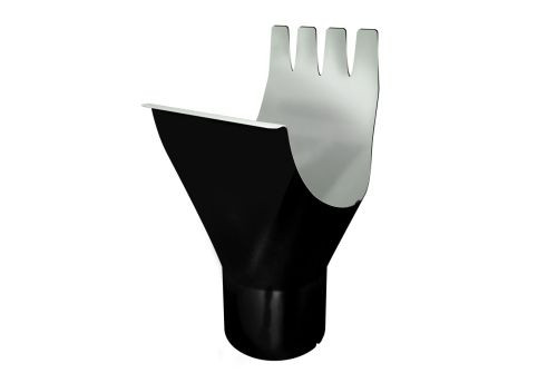 Воронка GL PE 125/90 мм RAL 9005 черный — 1