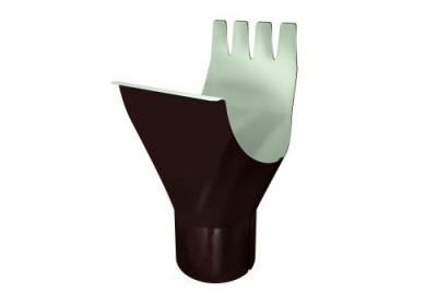 Воронка GL PE 125/90 мм RAL 8017 шоколад