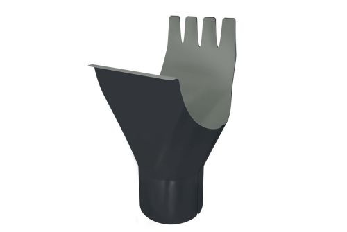 Воронка GL PE Matt 125/90 мм RAL 7024 мокрый асфальт — 2