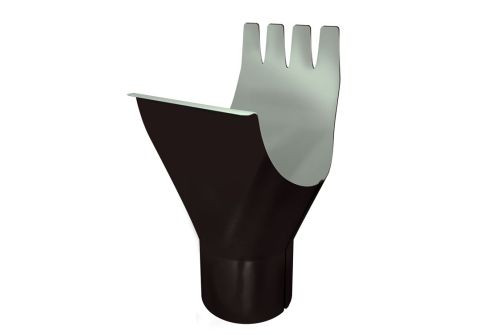 Воронка GL PE Matt 125/90 мм RR 32 темно-коричневый — 1