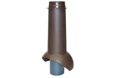 Выход канализации Krovent Pipe-VT 110 изолированный коричневый